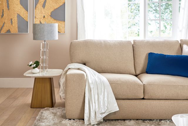 Veronica 104" Khaki Down Sofa