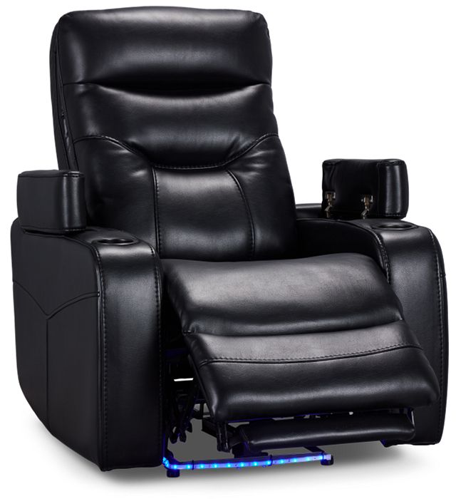 Slater2 Black Micro Power Recliner With Power Headrest