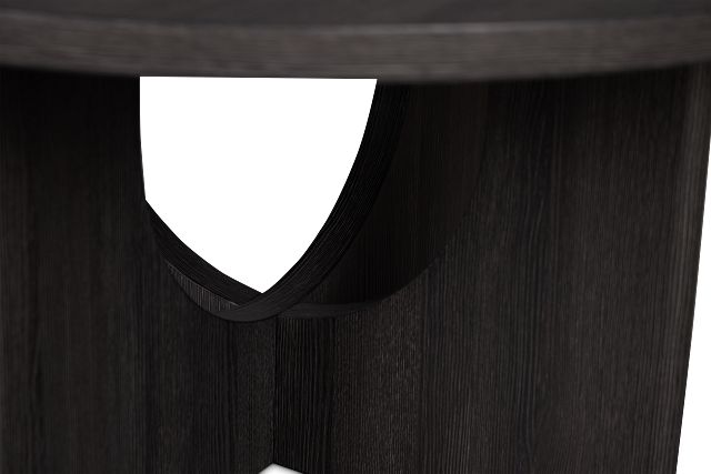 Lyndie Black Round Coffee Table