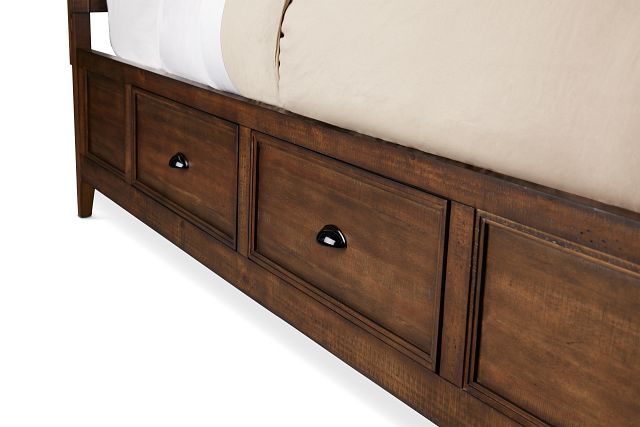 Heron Cove Mid Tone Panel Storage Bed