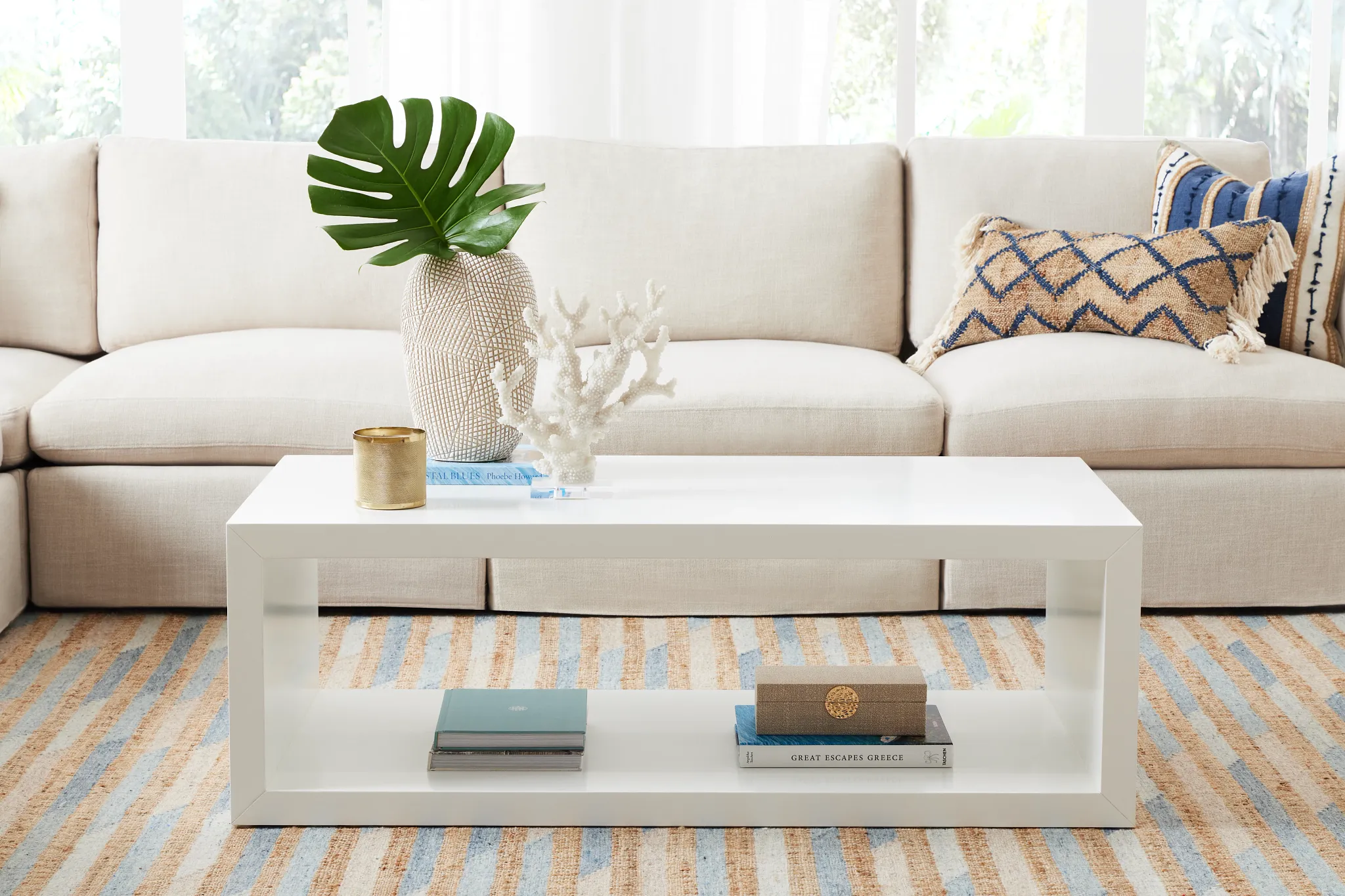 Nantucket White Open Coffee Table