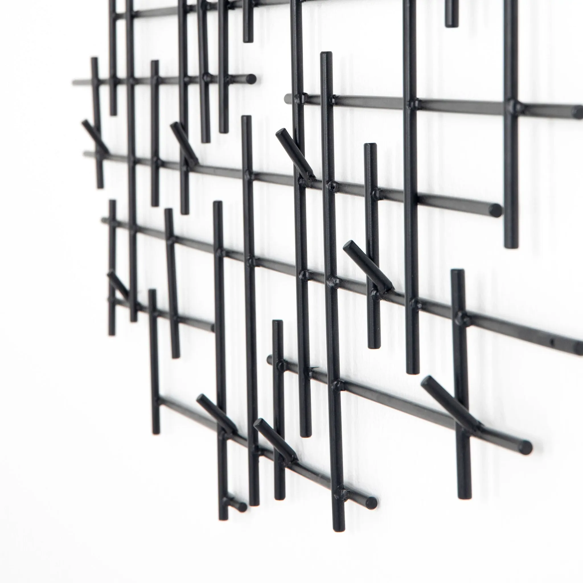 Four Hands Qualy Black Metal Coat Rack