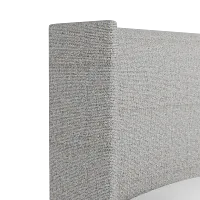 Captiva Natural Beauty Gray 60" Upholstered Shelter Bed