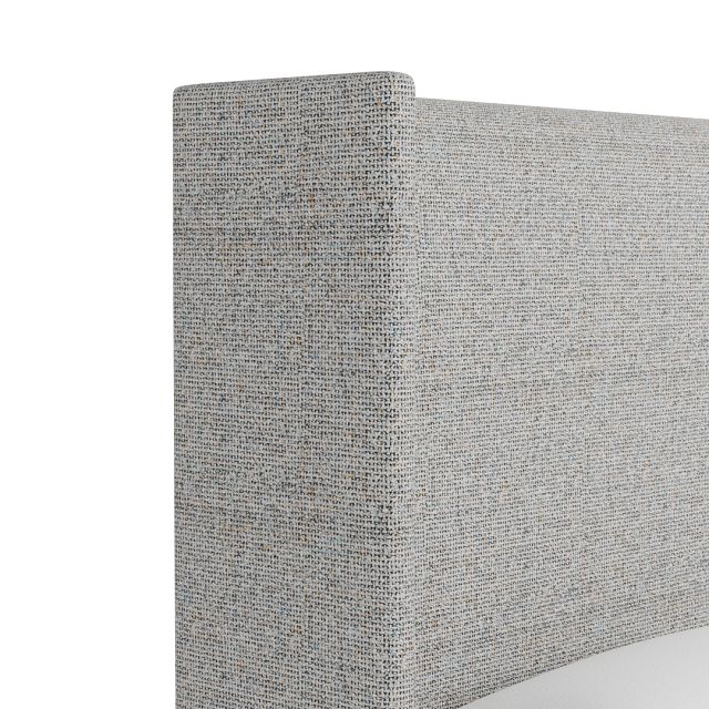 Captiva Natural Beauty Gray 60" Upholstered Shelter Bed