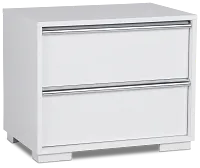 Doral White Nightstand