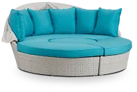 Biscayne Dark Teal Canopy Daybed