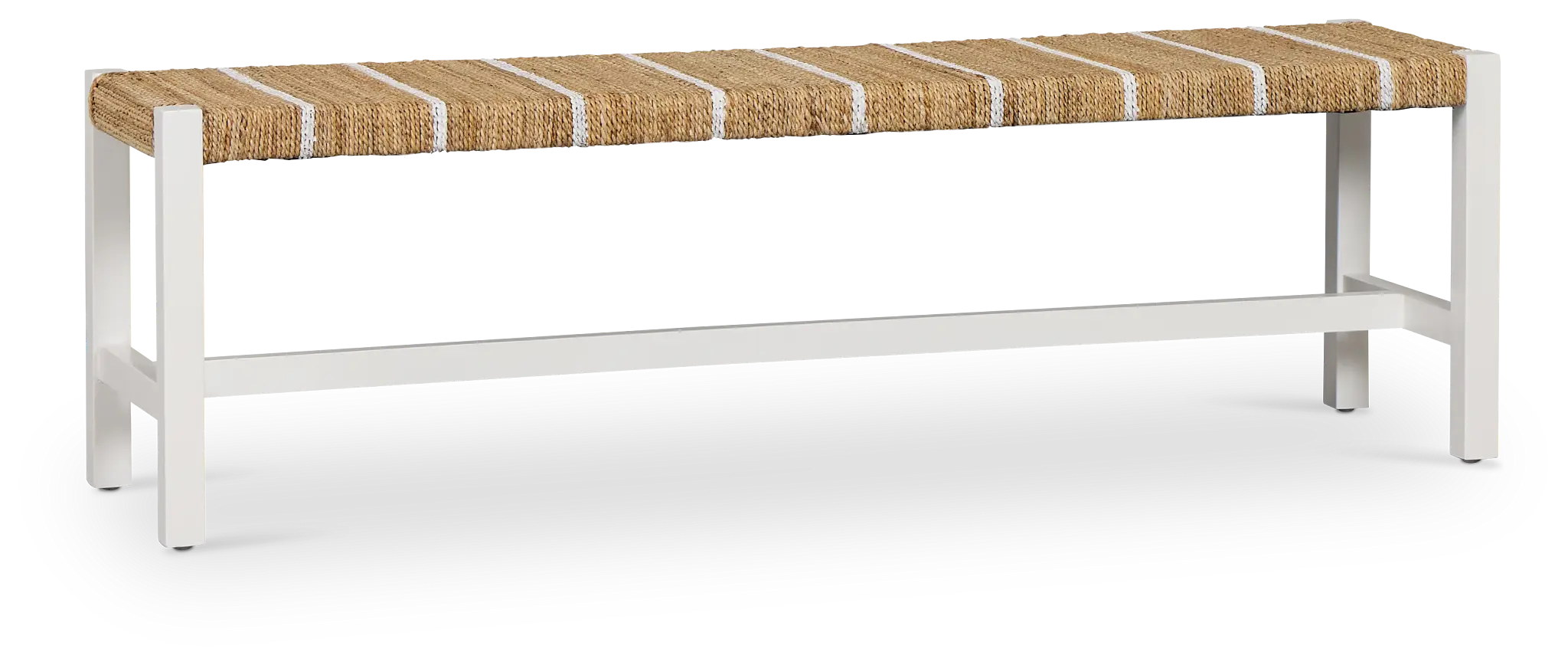 Nantucket Light Tone Woven Dining Bench Nantucket Light Tone Woven Dining Bench