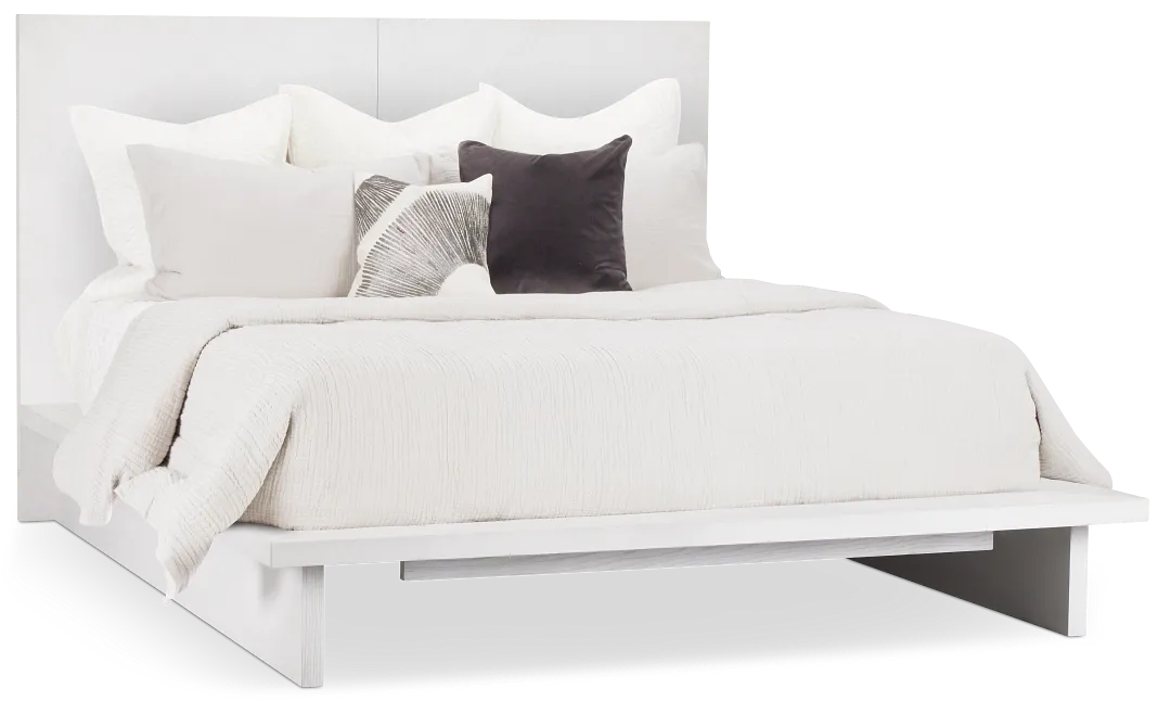 Bal Harbour White Panel Bed