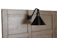 Heron Cove Light Tone Storage Panel Bed With Lights