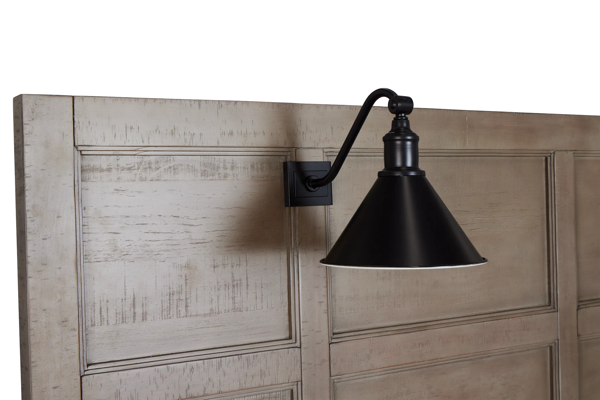 Heron Cove Light Tone Storage Panel Bed With Lights