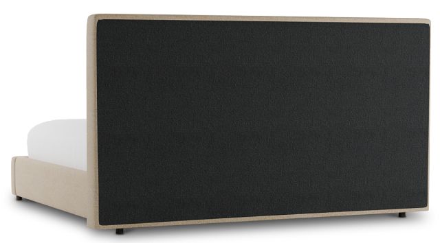 Grayton Sutton Beige 54" Upholstered Platform Bed