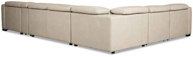 Melody Light Gray Storage Medium Right Power Reclining Chaise Sleeper Sect