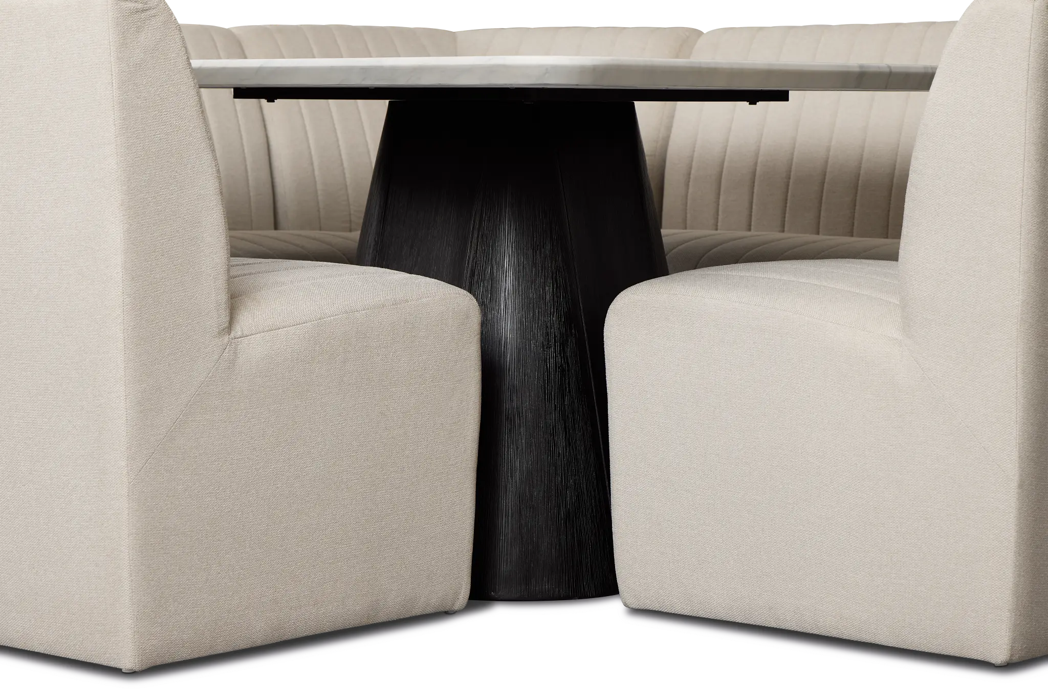 Palisades White Square Table, 2 Chairs & Bench Palisades White Square Table, 2 Chairs & Bench