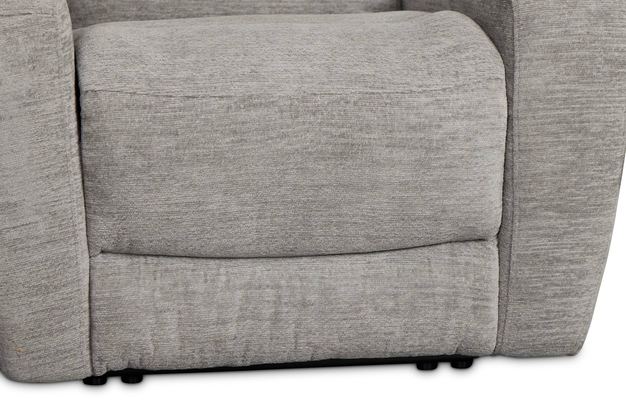 Bennett Gray Fabric Power Recliner