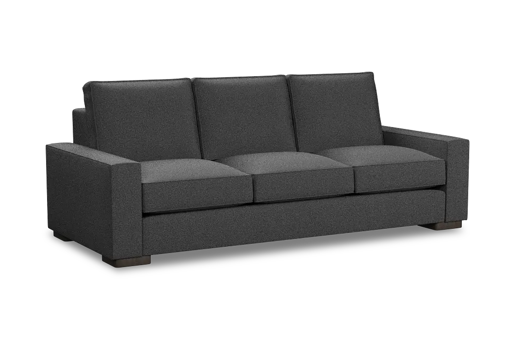 Edgewater Delray Dark Gray 96" Sofa W/ 3 Cushions Edgewater Delray Dark Gray 96" Sofa W/ 3 Cushions