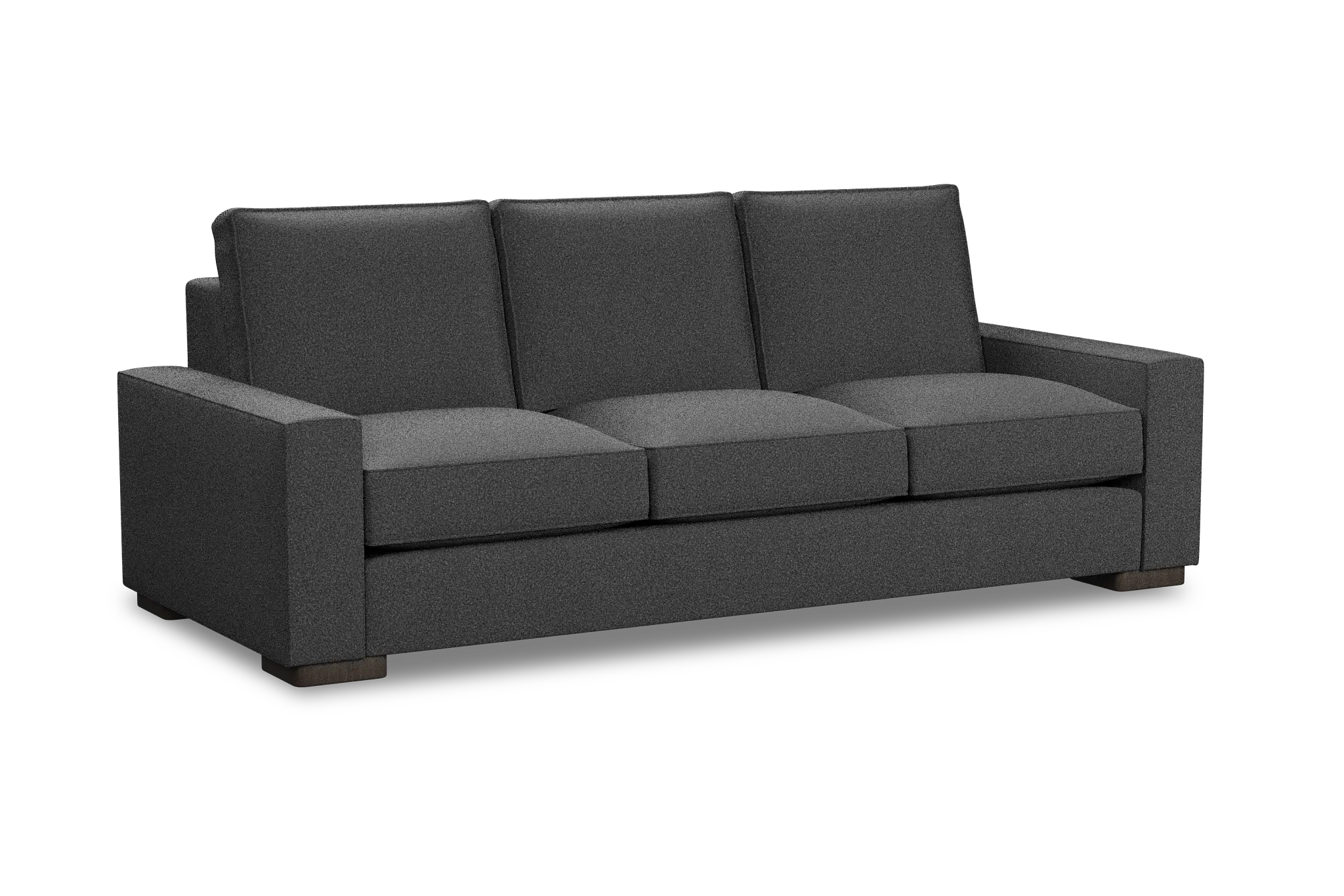 Edgewater Delray Dark Gray 96" Sofa W/ 3 Cushions Edgewater Delray Dark Gray 96" Sofa W/ 3 Cushions