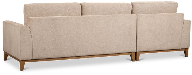 Maisie Light Brown Fabric Left Chaise Sectional