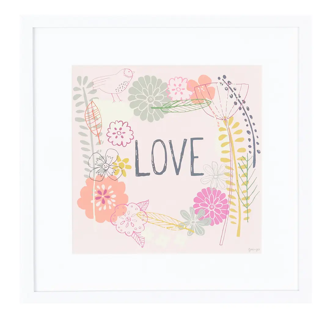Love Multicolored Framed Wall Art Love Multicolored Framed Wall Art