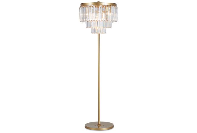 Audrey Gold Floor Lamp