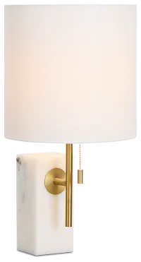 Aria White Marble Table Lamp
