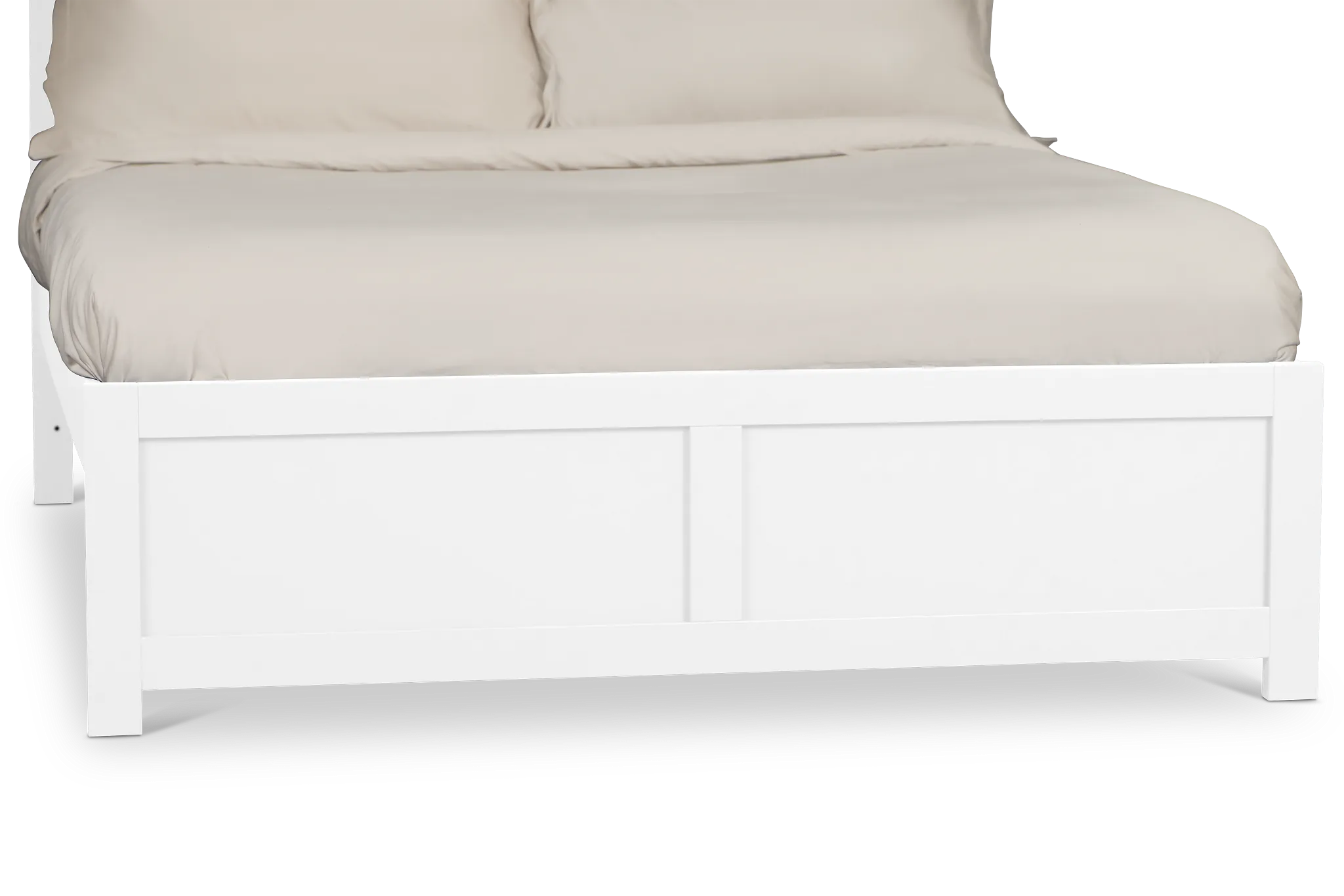 Charleston White Panel Bed