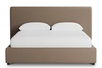 Grayton Joya Beige 44" Upholstered Platform Bed