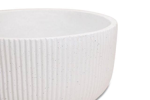 Yara White Large Planter