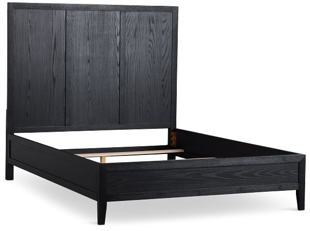 Alden Black Wood Platform Bed