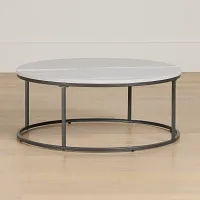 Joliet Gray Round Coffee Table