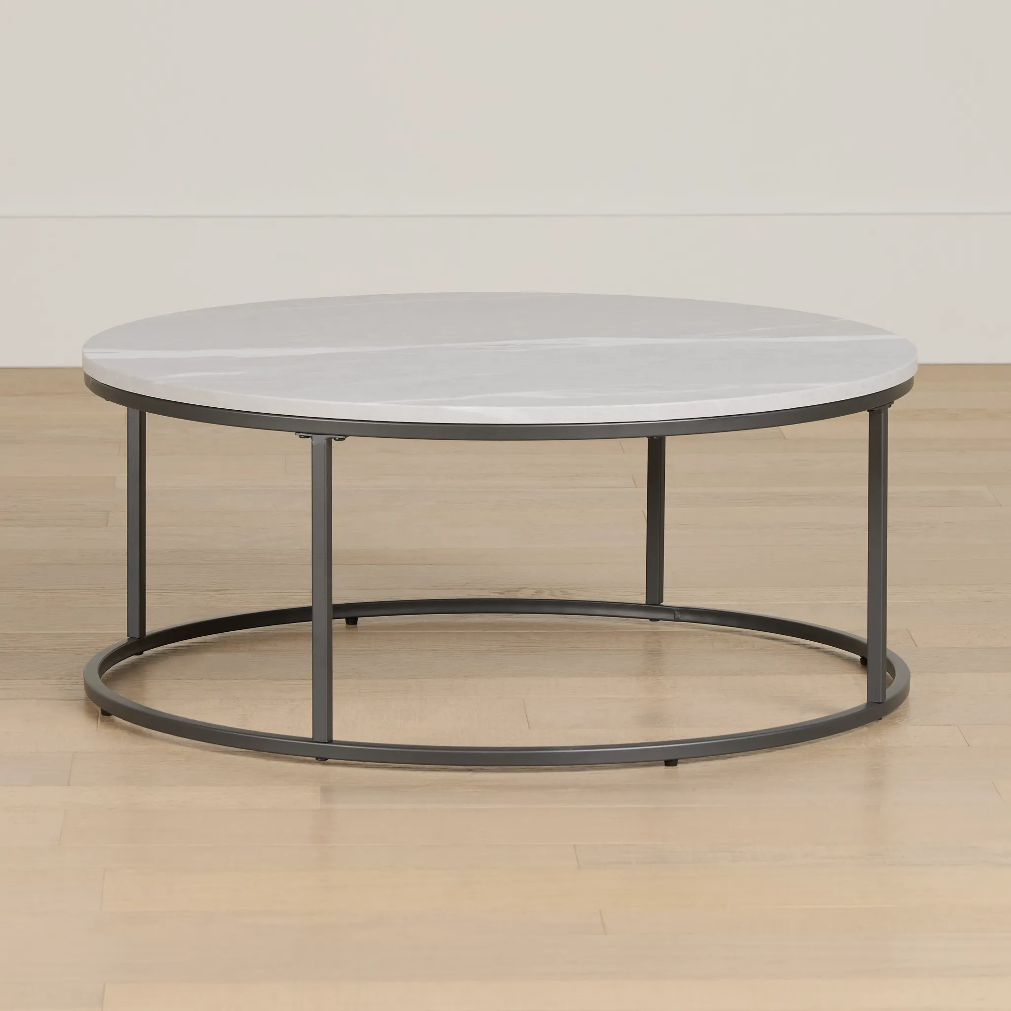 Joliet Gray Round Coffee Table