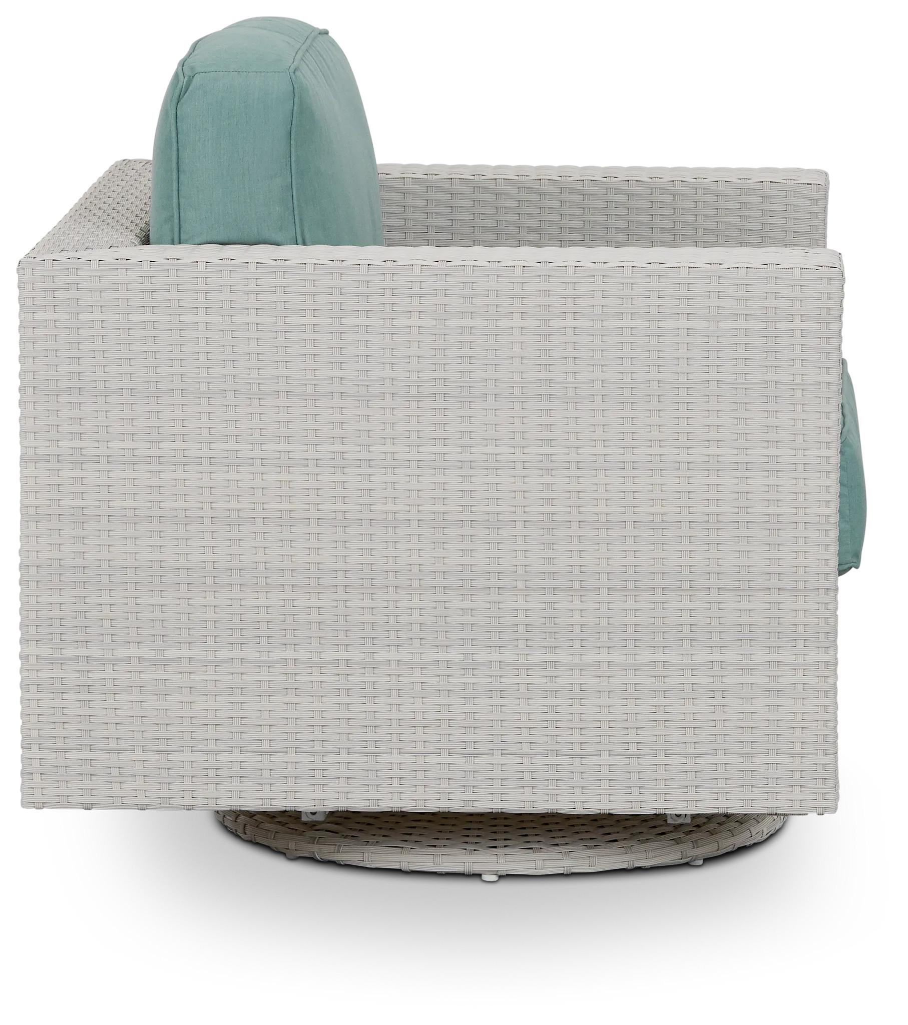 Biscayne Teal Swivel Chair