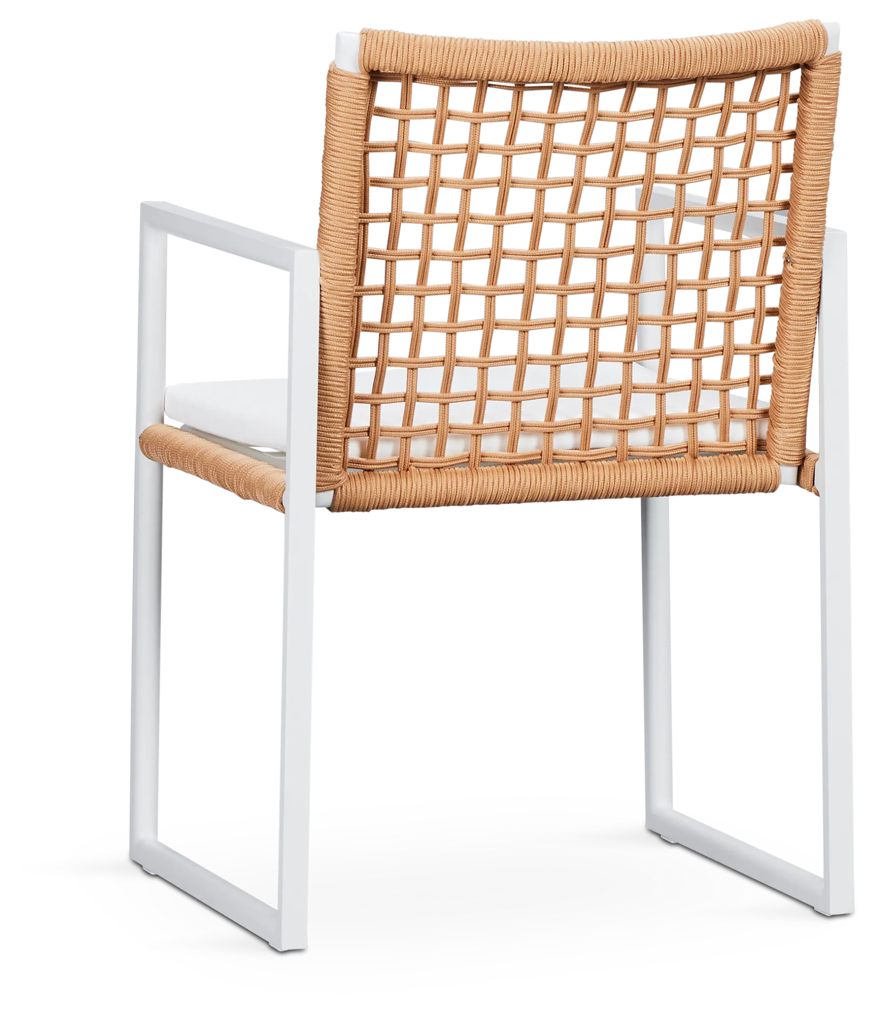 Sunrise White Aluminum Arm Chair
