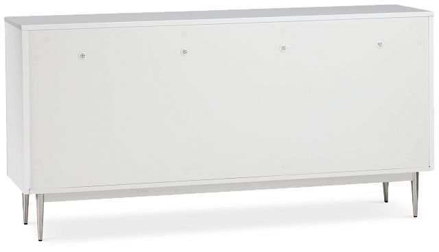 Surge White Four-door Cabinet