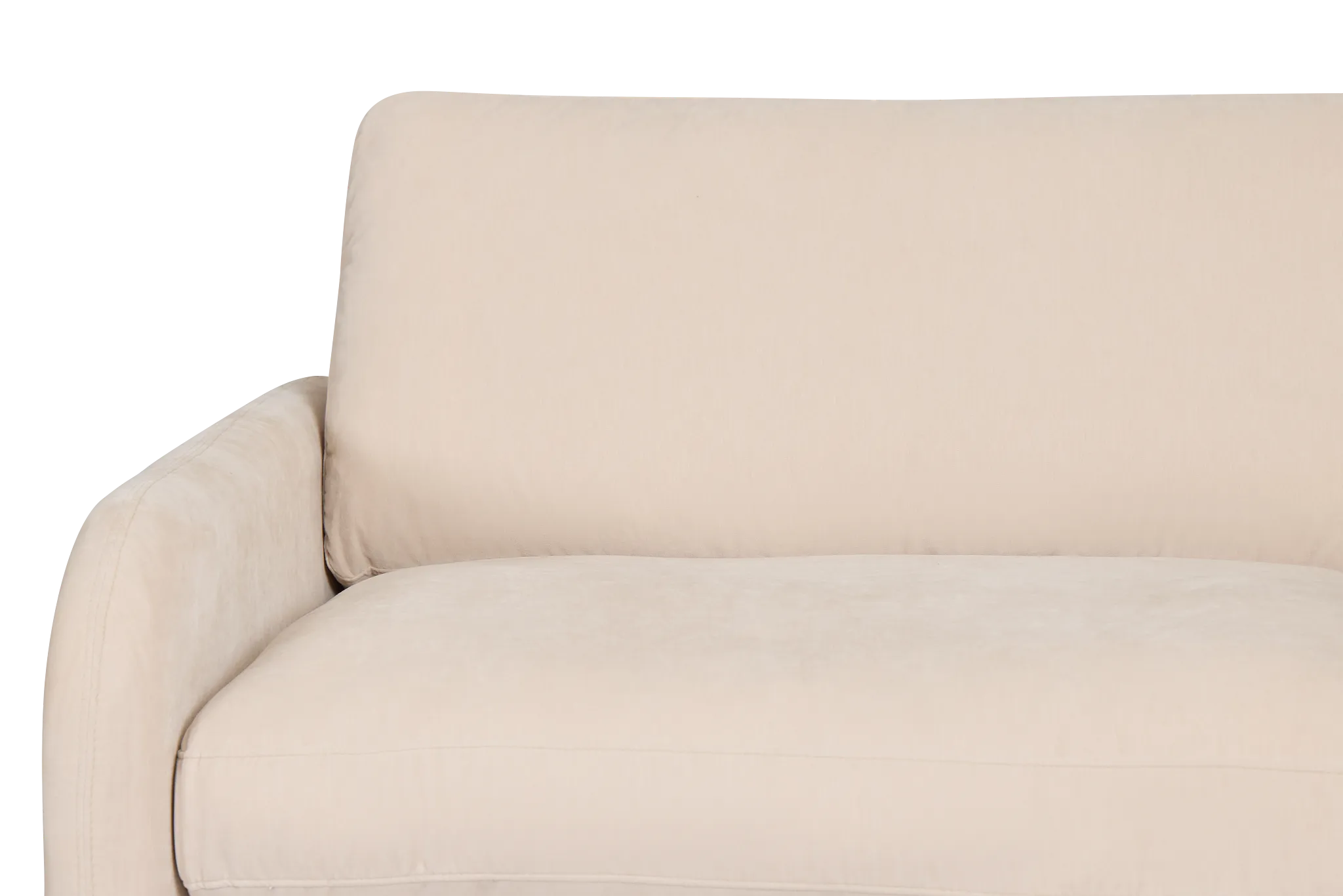 Jules Ivory Velvet Left Chair