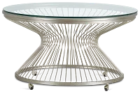 Munich Silver Glass Round Coffee Table