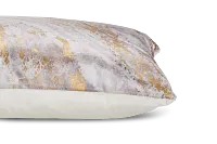 Leiana Gold Velvet Lumbar Accent Pillow