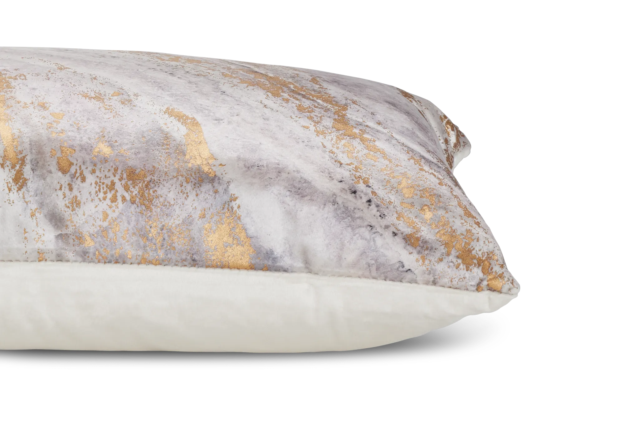 Leiana Gold Velvet Lumbar Accent Pillow