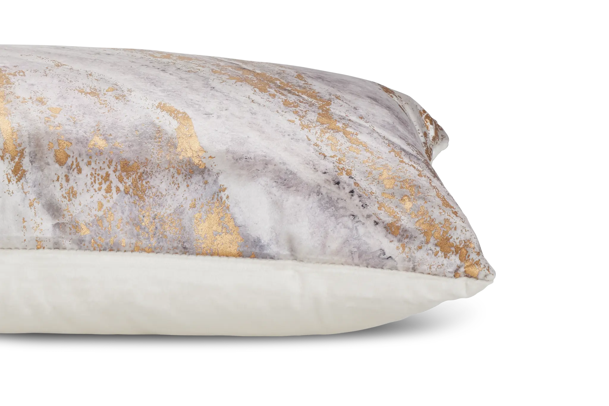 Leiana Gold Velvet Lumbar Accent Pillow Leiana Gold Velvet Lumbar Accent Pillow