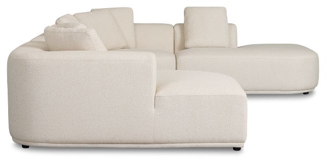 Catalina Beige Fabric Medium Left Chaise Sectional