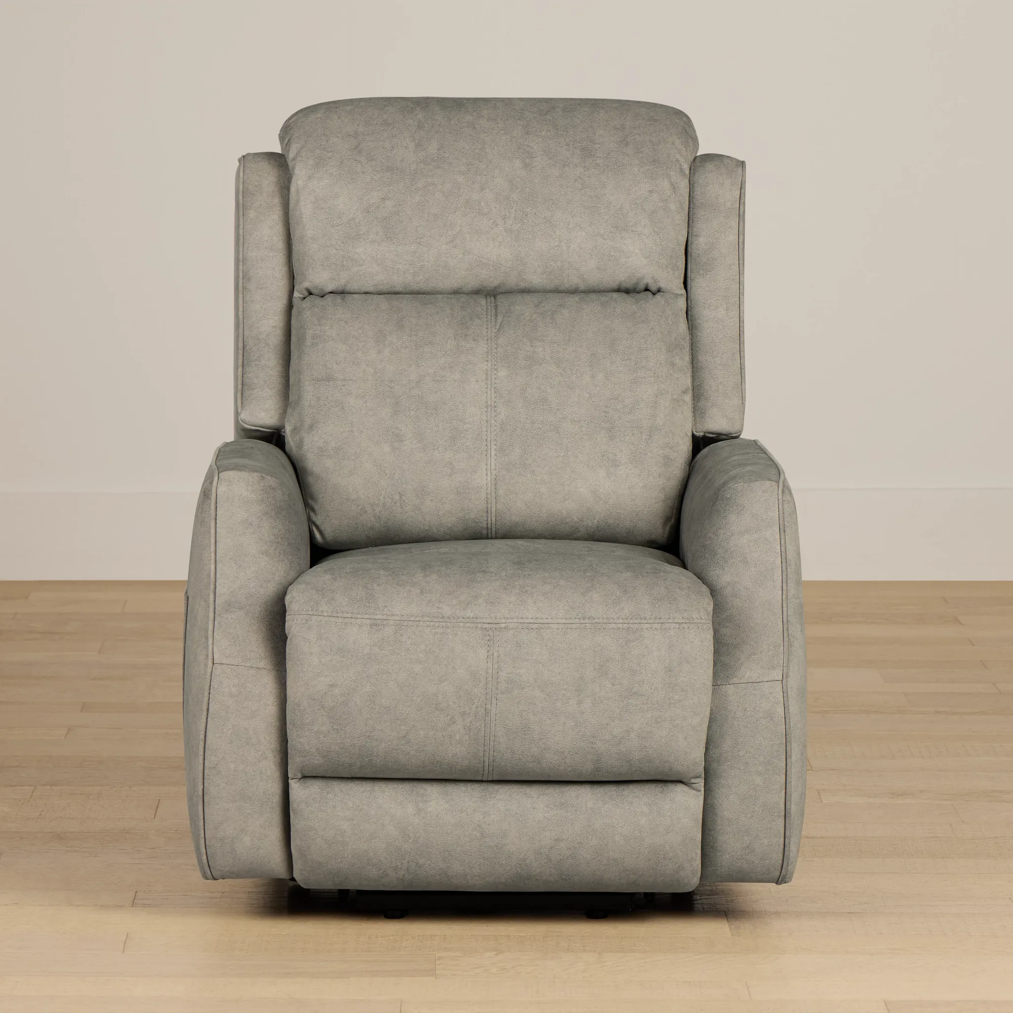 Harris Light Gray Micro Power Lift Recliner