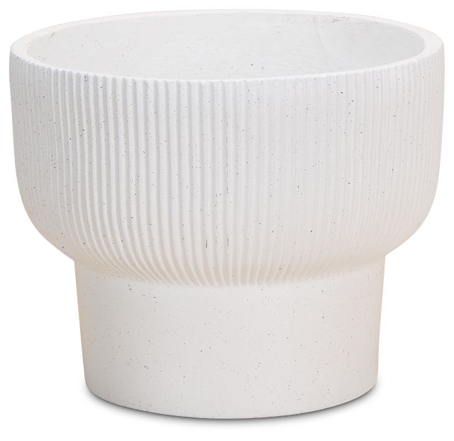 Yara White Small Planter