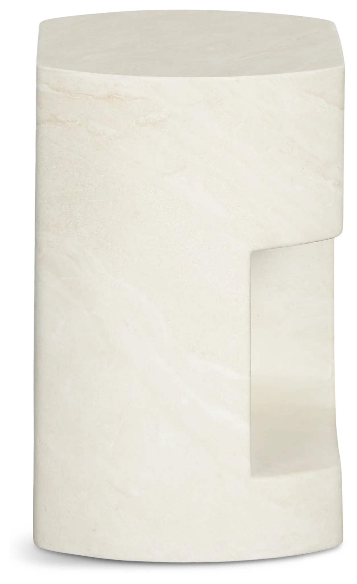 Layla White Curved End Table Layla White Curved End Table