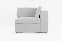 Destin Revenue Gray Fabric Corner Chair
