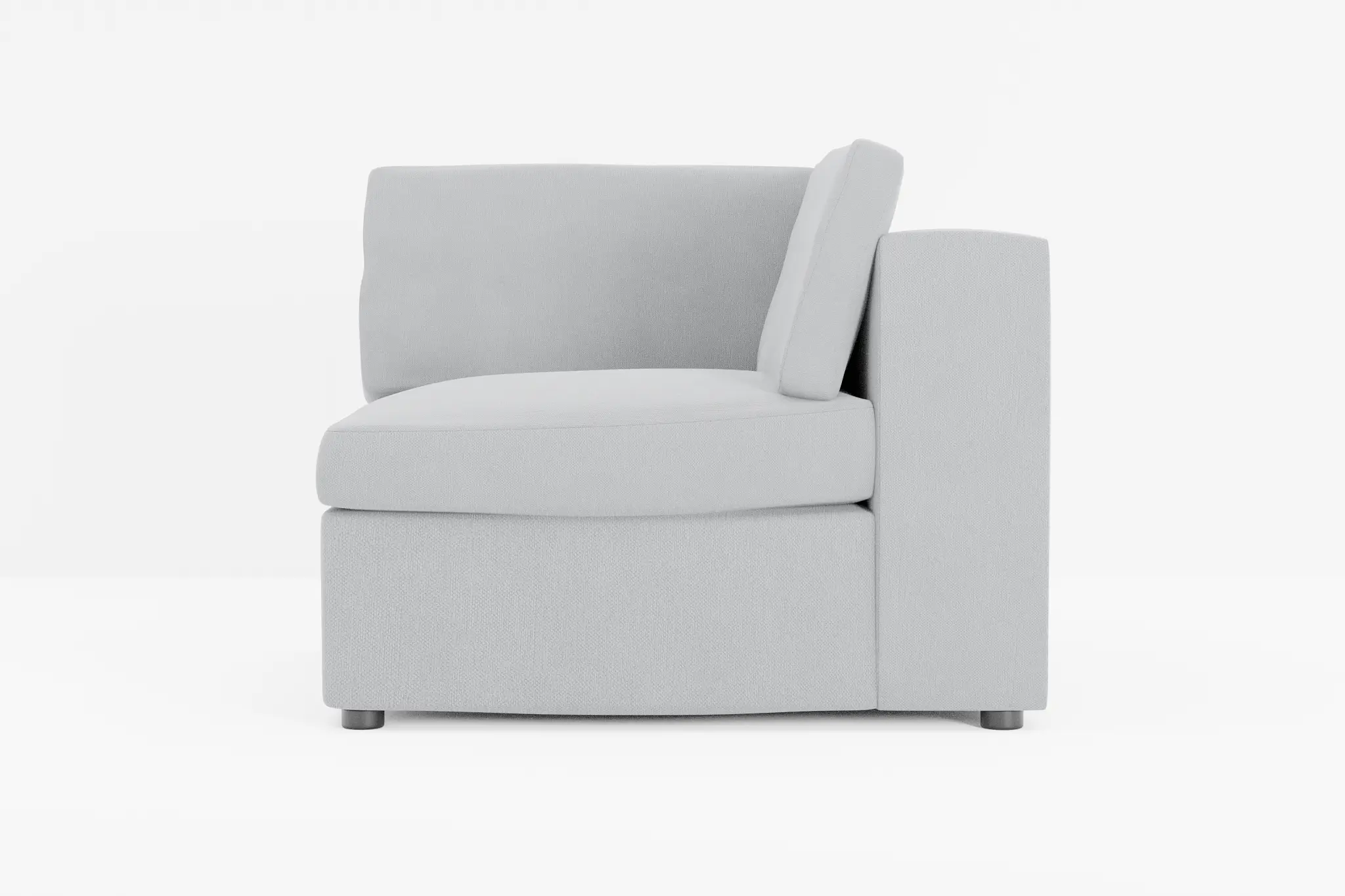 Destin Revenue Gray Fabric Corner Chair Destin Revenue Gray Fabric Corner Chair
