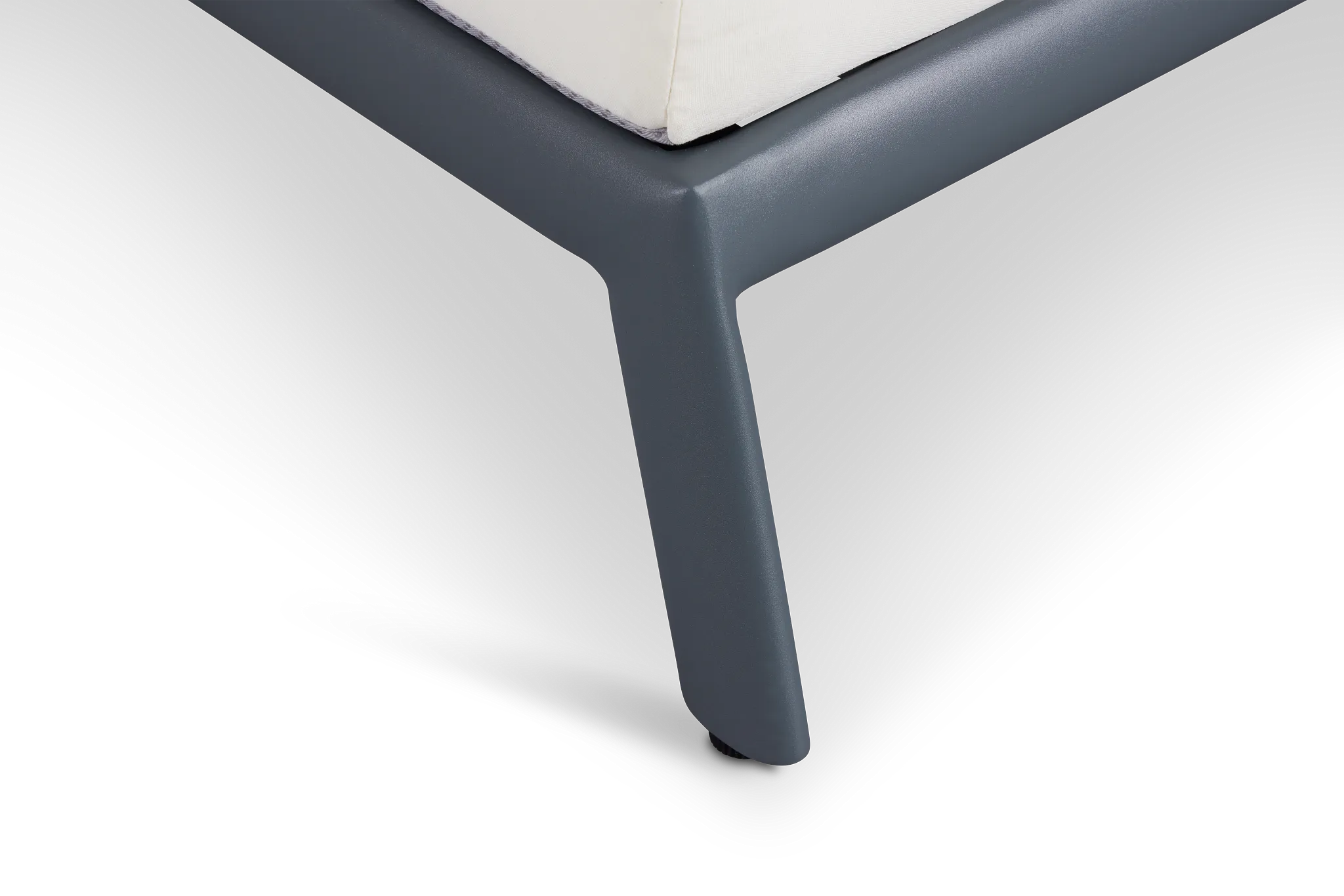 Tortuga Gray White Double Cushion Chaise