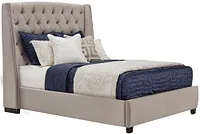 Raven Gray Uph Platform Bed