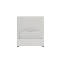 Grayton Natural Beauty Beige 54" Upholstered Platform Bed