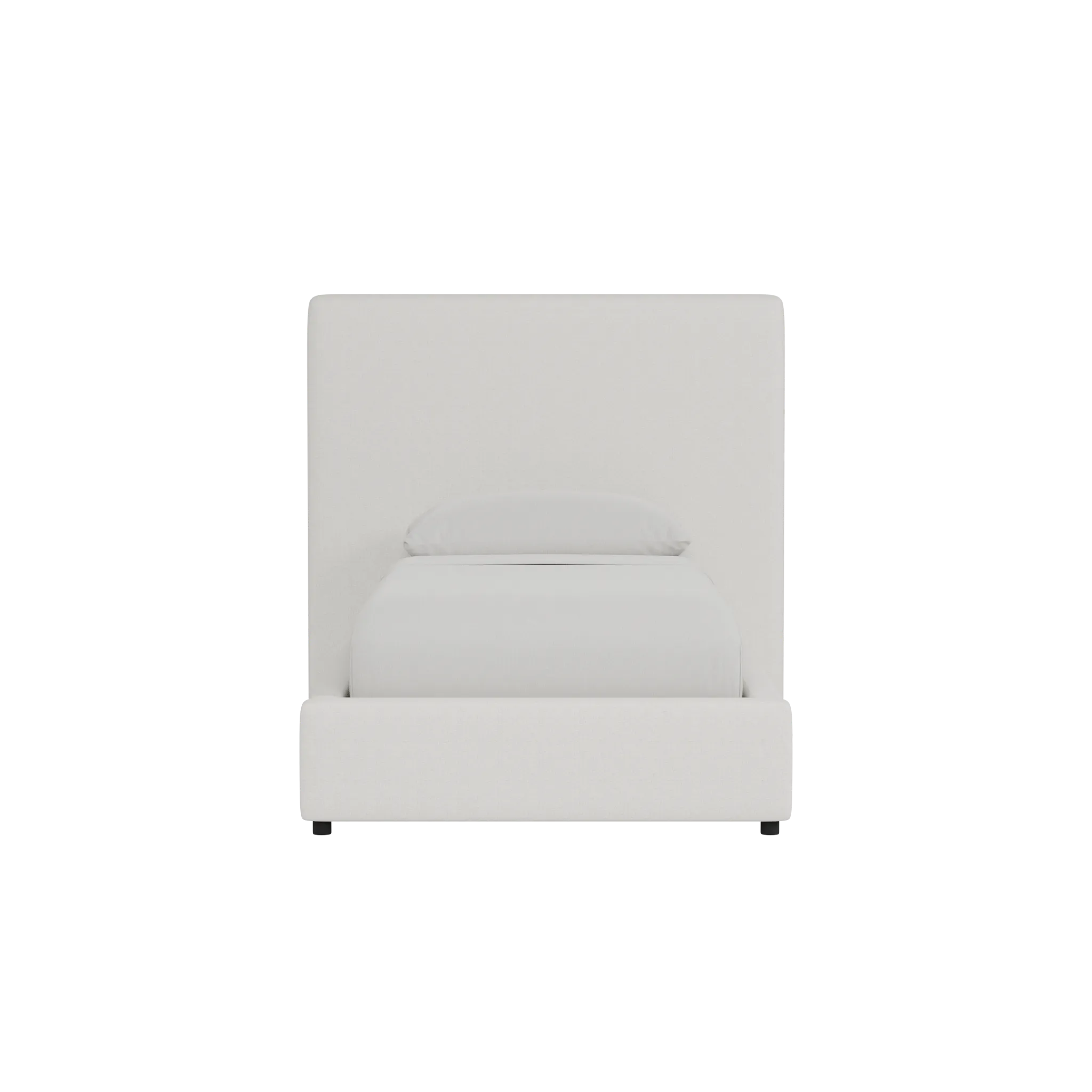 Grayton Natural Beauty Beige 54" Upholstered Platform Bed