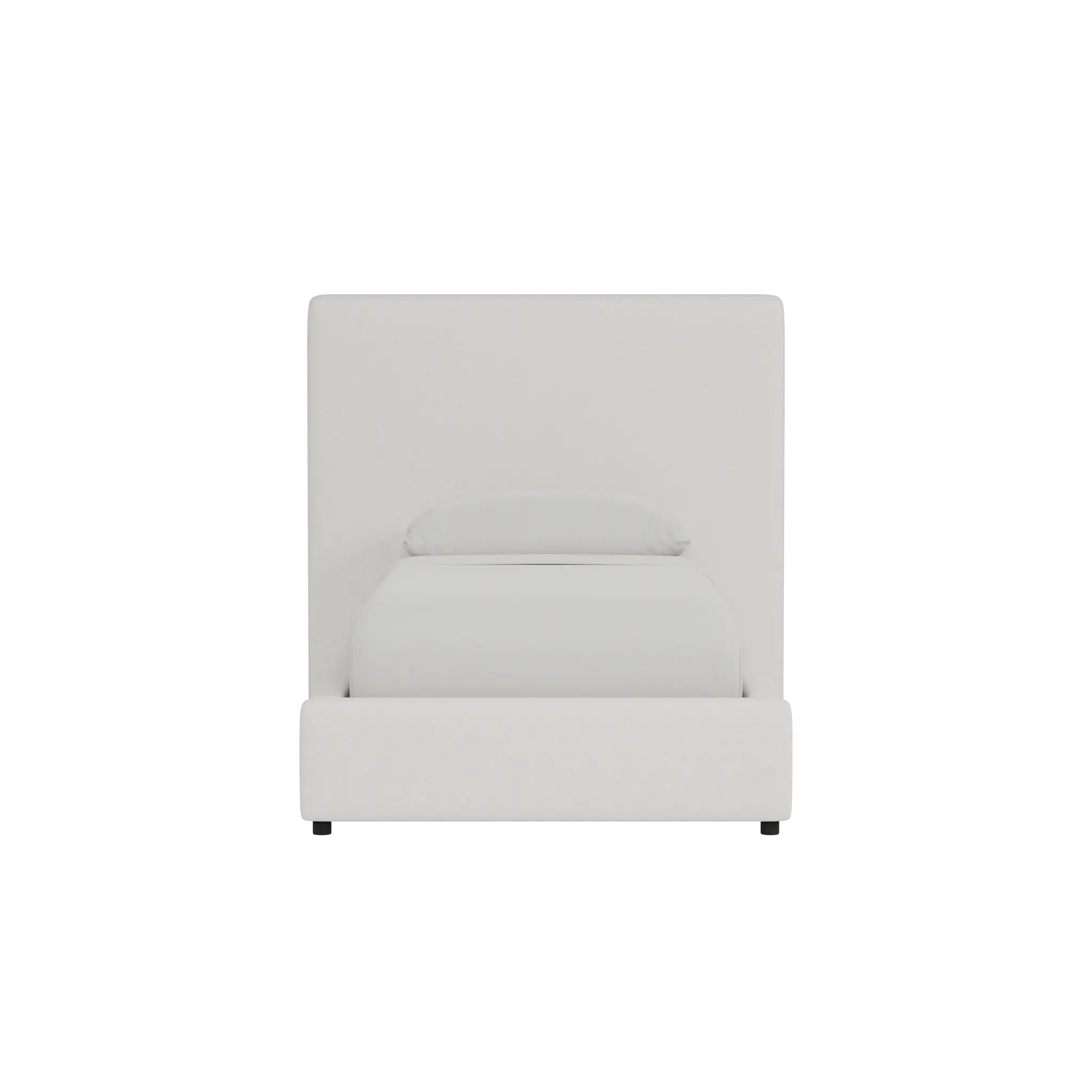 Grayton Natural Beauty Beige 54" Upholstered Platform Bed Grayton Natural Beauty Beige 54" Upholstered Platform Bed