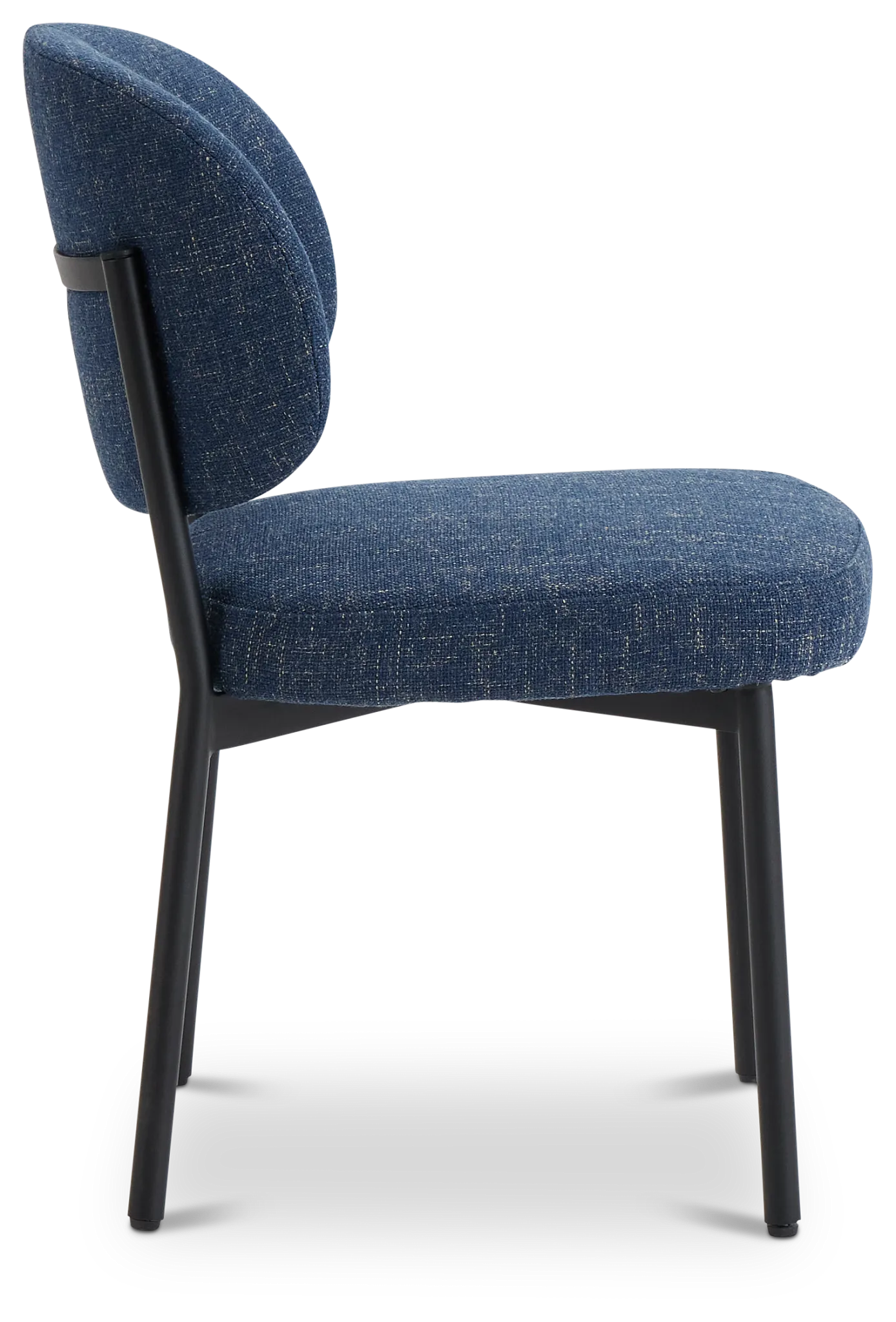 Chicago Dark Blue Upholstered Side Chair